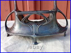 Ancien porte condiments huile/vinaigre art nouveau 1900 JUVENTA PRIMA METAL