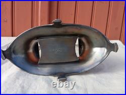 Ancien porte condiments huile/vinaigre art nouveau 1900 JUVENTA PRIMA METAL