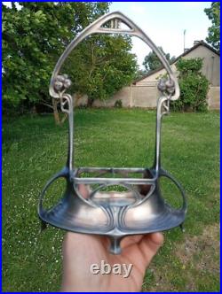 Ancien porte condiments huile/vinaigre art nouveau 1900 JUVENTA PRIMA METAL