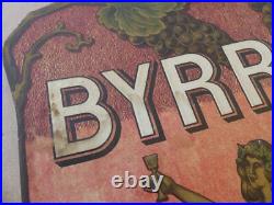 Ancien porte courrier BYRRH carton Bacchus art nouveau quinquina raisin pub Ancien porte courrier BYRRH carton Bacchus art nouveau quinquina raisin pub