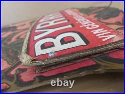 Ancien porte courrier BYRRH carton Bacchus art nouveau quinquina raisin pub Ancien porte courrier BYRRH carton Bacchus art nouveau quinquina raisin pub