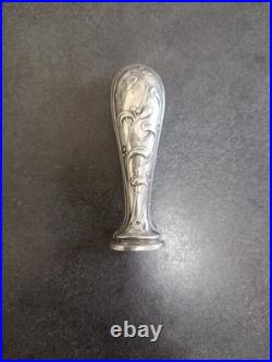 Ancien sceau à cacheter Tampon Cachet en argent à décor de gui Art Nouveau 1900