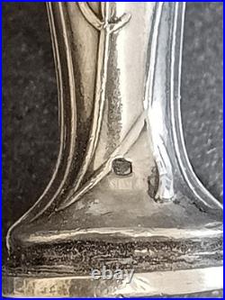 Ancien sceau à cacheter Tampon Cachet en argent à décor de gui Art Nouveau 1900