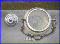 Ancien seau ou pot à biscuits Théodore Legras décor fleurs émaillés Art Nouveau Ancien seau ou pot à biscuits Théodore Legras décor fleurs émaillés Art Nouveau