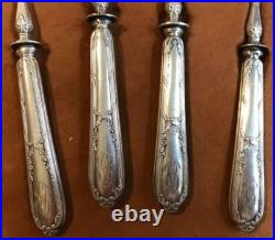 Ancien service à hors d'oeuvre Art Nouveau argent poinçon minerve orfèvre Ancien service à hors d'oeuvre Art Nouveau argent poinçon minerve orfèvre