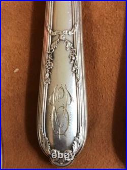 Ancien service à hors d'oeuvre Art Nouveau argent poinçon minerve orfèvre Ancien service à hors d'oeuvre Art Nouveau argent poinçon minerve orfèvre