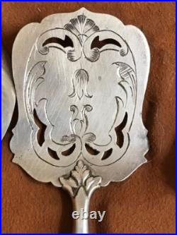 Ancien service à hors d'oeuvre Art Nouveau argent poinçon minerve orfèvre Ancien service à hors d'oeuvre Art Nouveau argent poinçon minerve orfèvre