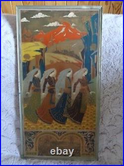 Ancien tableau allégorie de la nation arménienne art nouveau