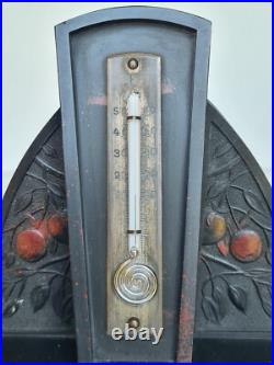 Ancien thermomètre en bakélite décor Art-Nouveau marque ÉGÉ déposé vers 1930-40