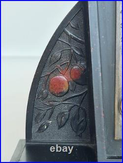 Ancien thermomètre en bakélite décor Art-Nouveau marque ÉGÉ déposé vers 1930-40