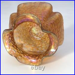 Ancien vase en verre 1900 ART NOUVEAU JUGENDSTIL dlg Wilhelm Kralik /Loetz