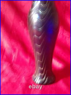 Ancien vase en verre irisé Pallme konig autriche époque art nouveau 1900