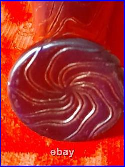 Ancien vase en verre irisé Pallme konig autriche époque art nouveau 1900