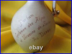 Ancien vase flacon parfum porcelaine emaillee XIXe art nouveau duc savoie derby