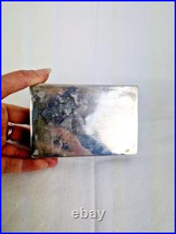 Ancienne Boite Rectangulaire En Argent Massif Et Bois Asie Art Nouveau Ancienne Boite Rectangulaire En Argent Massif Et Bois Asie Art Nouveau