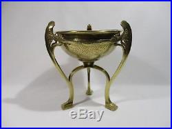 Ancienne Coupe Tripode En Bronze Art Nouveau Jugendstil Cup Art New