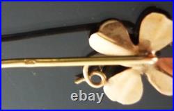 Ancienne Epingle A Cravate, Broche, Grenat, Or 18 Carats, Art Nouveau, Ecrin Ancienne Epingle A Cravate, Broche, Grenat, Or 18 Carats, Art Nouveau, Ecrin