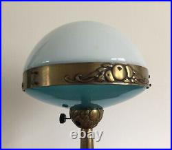 Ancienne Lampe Art Deco Nouveau ILRIN JLRIN Tischlampe Bronze Table Lamp 1930