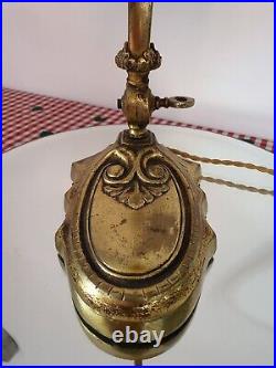 Ancienne Lampe Art-nouveau En Bronze Delatte Nancy