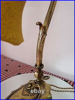 Ancienne Lampe Art-nouveau En Bronze Delatte Nancy