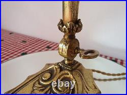 Ancienne Lampe Art-nouveau En Bronze Delatte Nancy