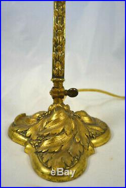 Ancienne Lampe En Bronze Art Nouveau 1900 Dgl Daum Galle E Brandt