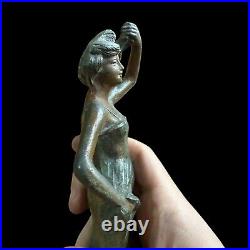 Ancienne Sculpture & Femme Art Nouveau & Vers 1900 & Régule Lourd