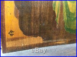 Ancienne étagère bois décor 1900 art nouveau jugendstil wooden shelf
