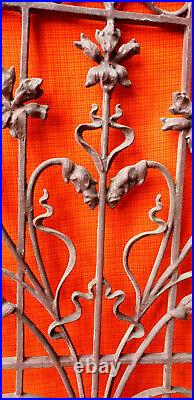 Ancienne grille de porte en métal ART NOUVEAU