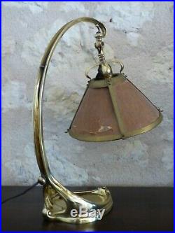 Ancienne lampe MAJORELLE, Art Nouveau 1900. DAUM, GALLE, CAYETTE, Arts & Crafts
