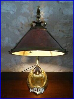 Ancienne lampe MAJORELLE, Art Nouveau 1900. DAUM, GALLE, CAYETTE, Arts & Crafts
