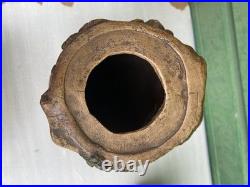 Ancienne paire vases Art Nouveau terre cuite signé George Trinque années 1900