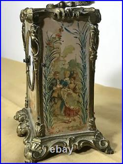 Ancienne pendule décor dans le gout Mucha ou Mucha, Art Nouveau Début XX