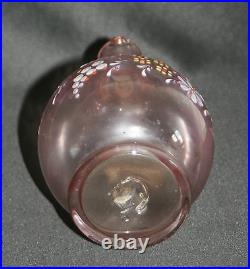 Ancienne petite cruche Legras verre soufflé émaillé art nouveau fin XIX ème