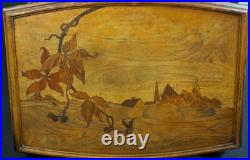 Ancienne table d'appoint guéridon Art Nouveau Nouille sv Gallé Majorelle 1900