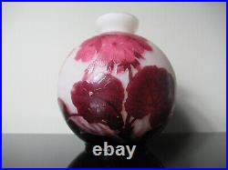 André Delatte Nancy Ancien vase boule Art Nouveau