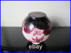 André Delatte Nancy Ancien vase boule Art Nouveau