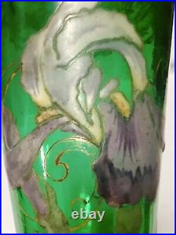 Antique Glass Vase /Verre Émaillé/Iris Ancien Legras / 1900/Verrerie/Art-nouveau