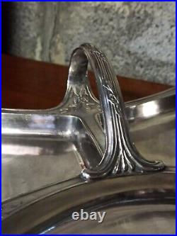 Argenterie ancienne métal argenté Gallia (Christofle) Plat apéritif Art Nouveau