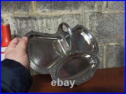 Argenterie ancienne métal argenté Gallia (Christofle) Plat apéritif Art Nouveau