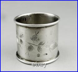 Art Nouveau ancien rond de serviette en argent russe poinçon 84 Silver Russia Art Nouveau ancien rond de serviette en argent russe poinçon 84 Silver Russia