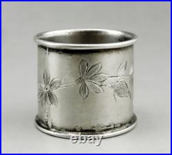 Art Nouveau ancien rond de serviette en argent russe poinçon 84 Silver Russia Art Nouveau ancien rond de serviette en argent russe poinçon 84 Silver Russia