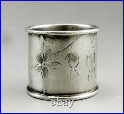 Art Nouveau ancien rond de serviette en argent russe poinçon 84 Silver Russia Art Nouveau ancien rond de serviette en argent russe poinçon 84 Silver Russia