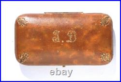 Art Nouveau nécessaire de couture en ARGENT ancien Ciseaux écrin coudre etui