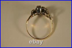 Bague Ancienne Or Massif 18k Art Nouveau Antique Solid Gold Ring