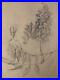 Beau-Dessin-1900-Crayon-Fleur-Fleurs-Branche-Plante-Art-Nouveau-Herbier-Ancien-01-ybu