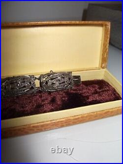 Bijou ancien art nouveau bracelet en argent