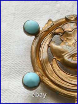 Bijou ancien boucle de ceinture, art nouveau, Piel Frères Bijou ancien boucle de ceinture, art nouveau, Piel Frères