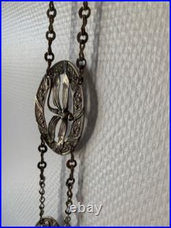Bijou ancien, ceinture metal argenté Art Nouveau, libellule Bijou ancien, ceinture metal argenté Art Nouveau, libellule