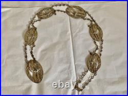 Bijou ancien, ceinture metal argenté Art Nouveau, libellule Bijou ancien, ceinture metal argenté Art Nouveau, libellule